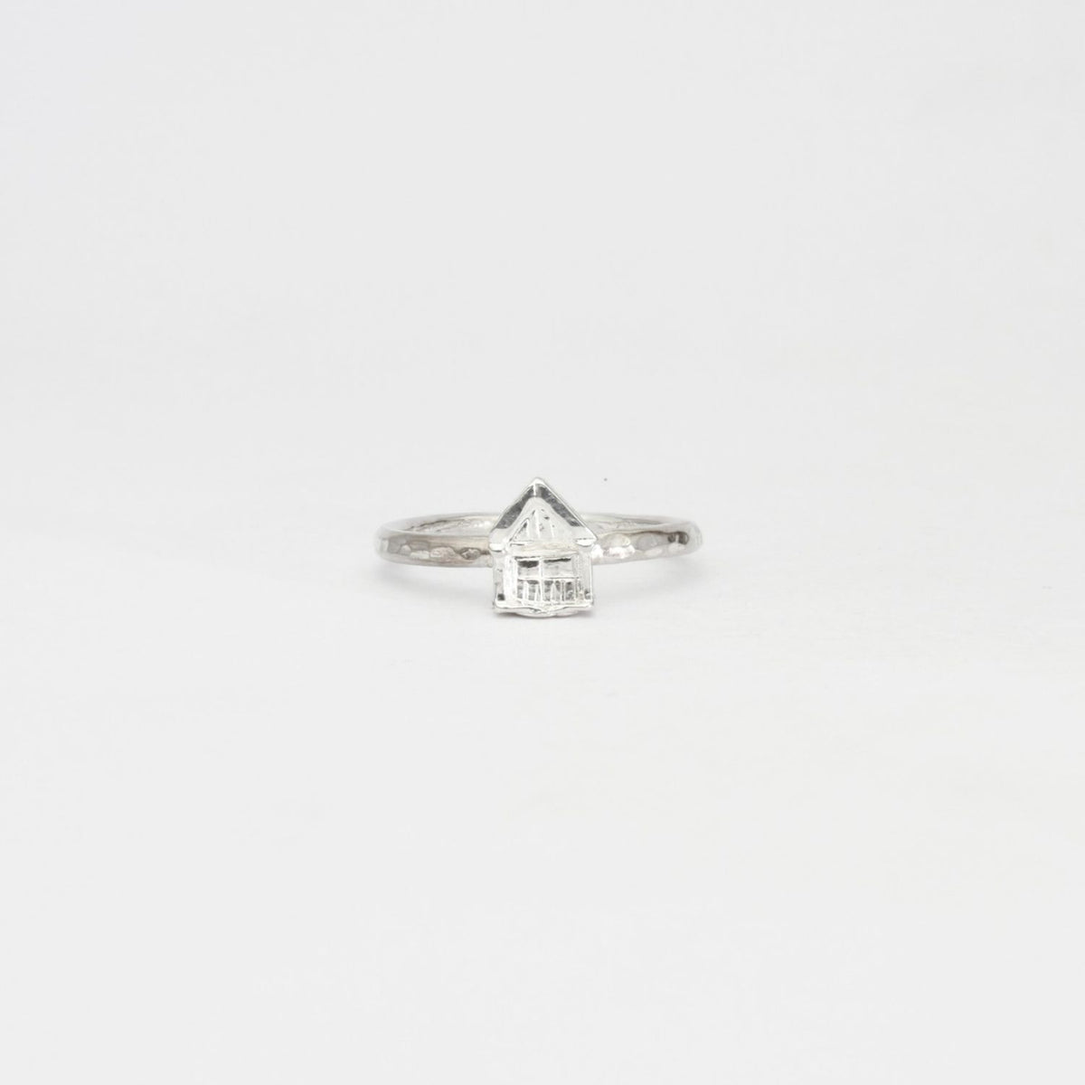 Beach hut silver ring by Emily Craig
