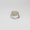 Aquamarine silver & 18ct gold ring by Emily Thatcher