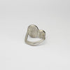 Aquamarine & green sapphire silver & 18ct gold ring by Emily Thatcher