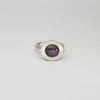 Purple sapphire turgor silver ring by Emily Thatcher