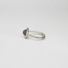 Grey moonstone turgor silver ring by Emily Thatcher