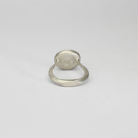 Grey moonstone turgor silver ring by Emily Thatcher