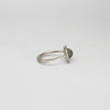 Grey moonstone turgor silver ring by Emily Thatcher