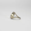 Golden beryl faceted silver ring by Emily Thatcher