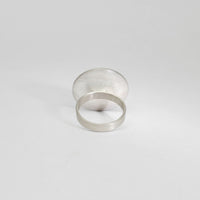 Large pebble silver & gold plated ring by Hannah Souter