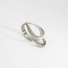 Ring: Sculptured ring in silver by Hanna Tommola