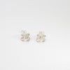 Earrings: Silver with quartz studs by Hanna Tommola