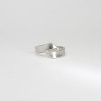 Ribbon end silver ring by Jodie Hook