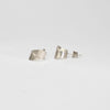 Ribbon end silver studs by Jodie Hook