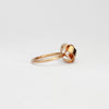 Ribbon knot ring in silver, rose gold plated by Jodie Hook