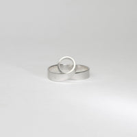 Ribbon twist silver ring by Jodie Hook