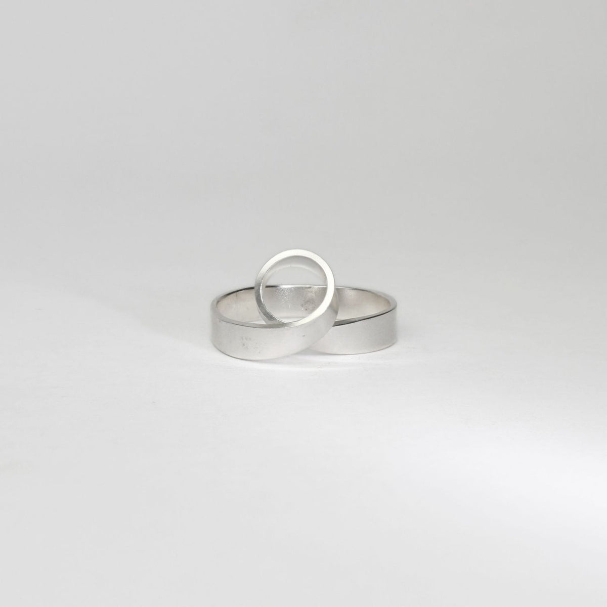 Ribbon twist silver ring by Jodie Hook
