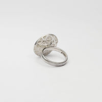 Silver and oxidised ring by Katherine Campbell-legg