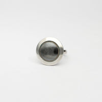 Silver and oxidised ring by Katherine Campbell-legg