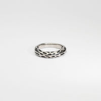 Silver and oxidised  ring by Katherine Campbell-legg
