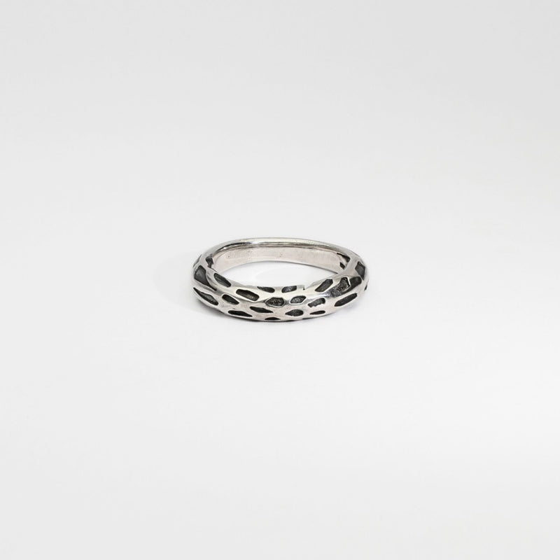 Silver and oxidised  ring by Katherine Campbell-legg