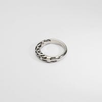 Silver and oxidised  ring by Katherine Campbell-legg