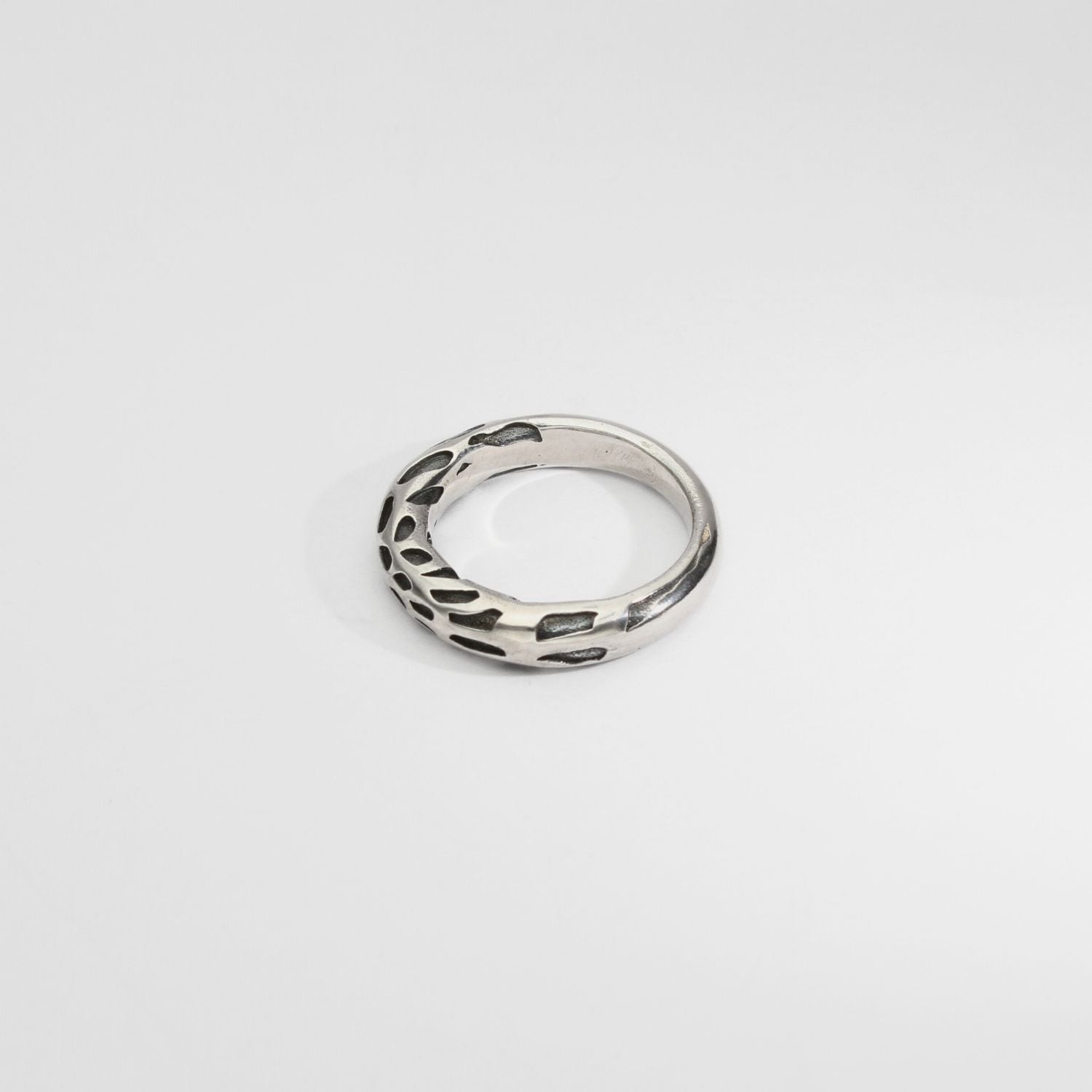Silver and oxidised  ring by Katherine Campbell-legg
