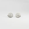 Silver floral cufflinks by Katherine Campbell-legg