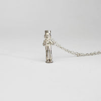 Alice in Wonderland - Mad hatter silver pendant by Katy Tromans