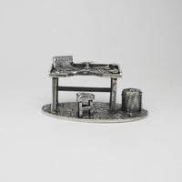 Silver workbench by Katy Tromans