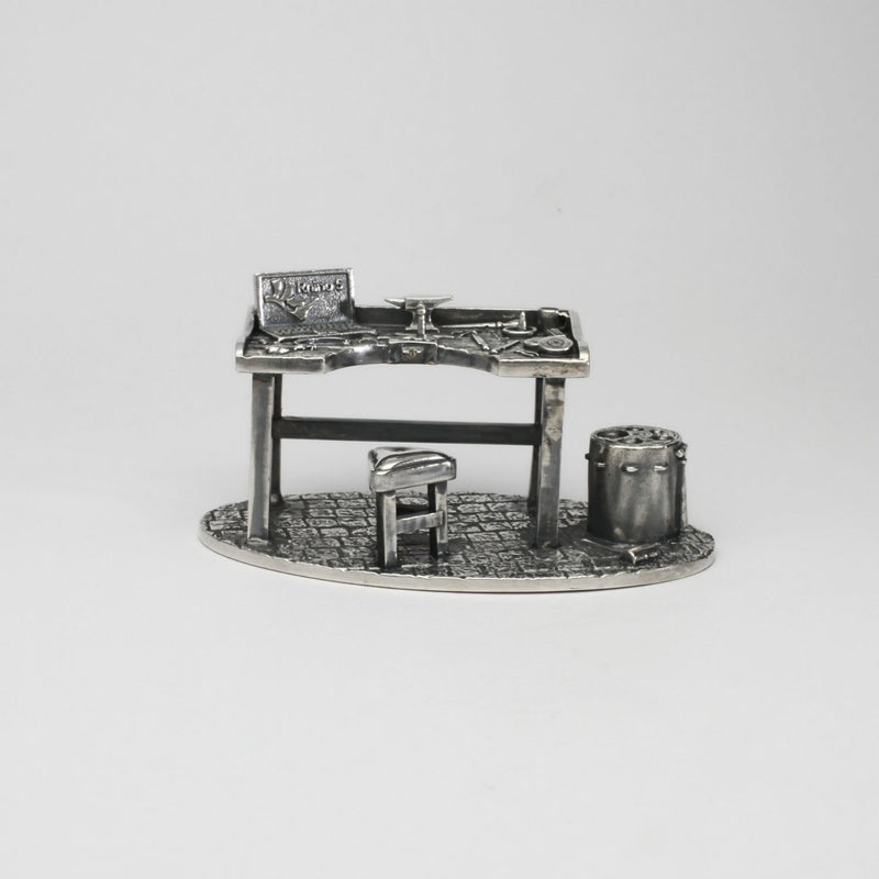 Silver workbench by Katy Tromans
