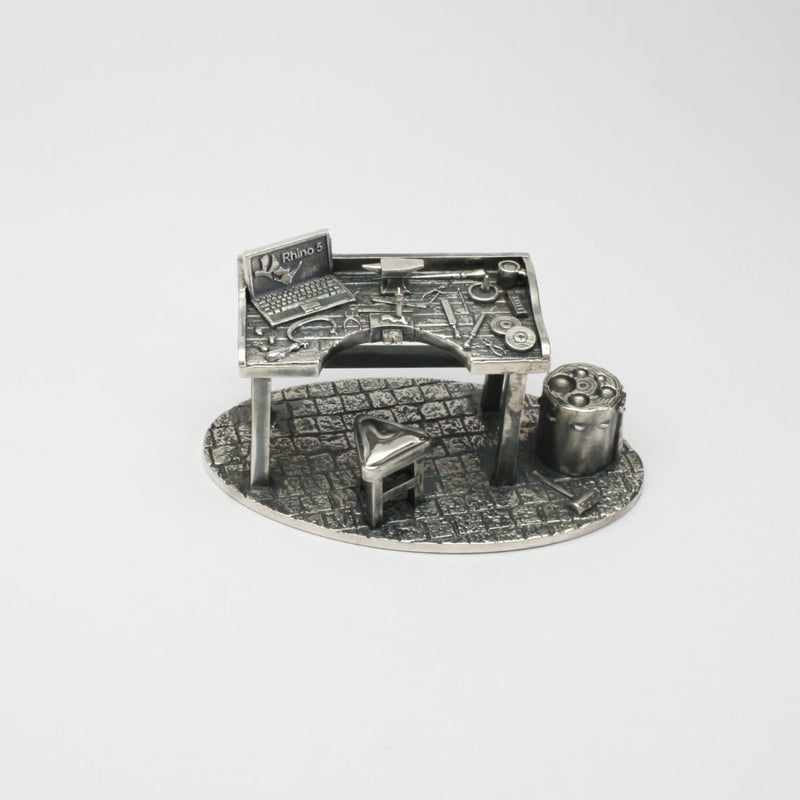 Silver workbench by Katy Tromans