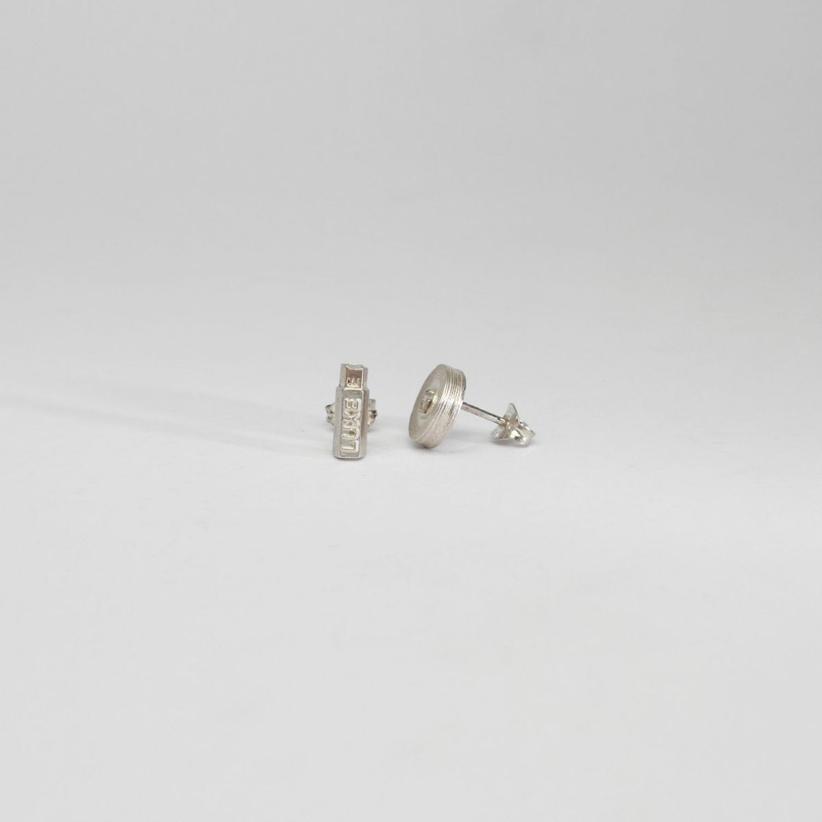 Luxe & mop silver earrings by Katy Tromans