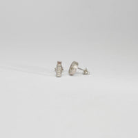 Luxe & mop silver earrings by Katy Tromans