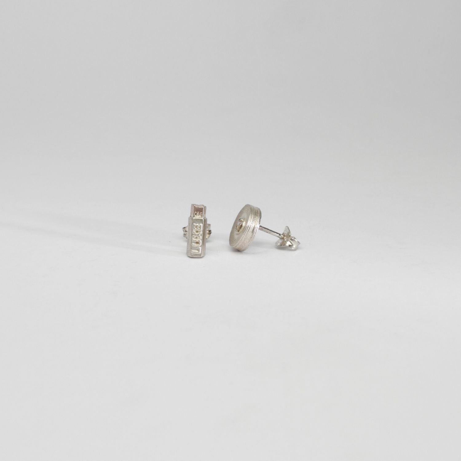 Luxe & mop silver earrings by Katy Tromans