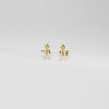 Dividers silver gold plated earrings by Katy Tromans
