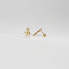 Dividers silver gold plated earrings by Katy Tromans