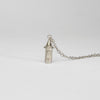 Rapunzel - Round tower silver pendant by Katy Tromans