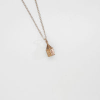 Rapunzel - Corner tower pendant silver rose gold plated by Katy Tromans