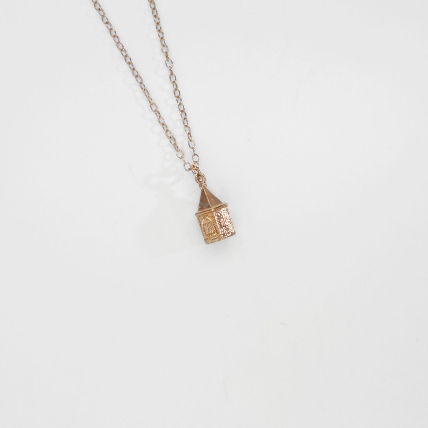 Rapunzel - Corner tower pendant silver rose gold plated by Katy Tromans