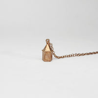 Rapunzel - Corner tower pendant silver rose gold plated by Katy Tromans