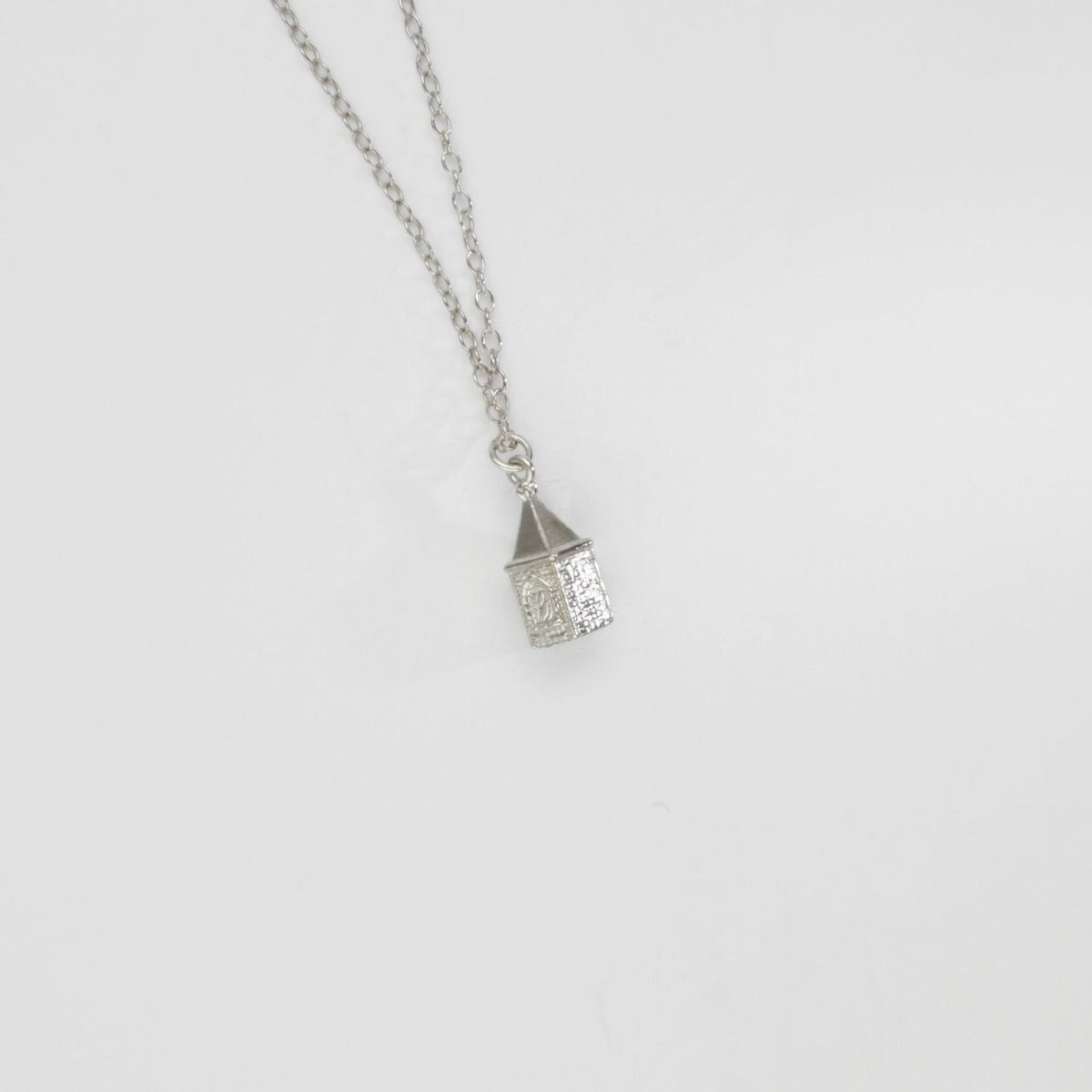 Rapunzel - Corner tower silver pendant by Katy Tromans
