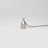 Rapunzel - Corner tower silver pendant by Katy Tromans