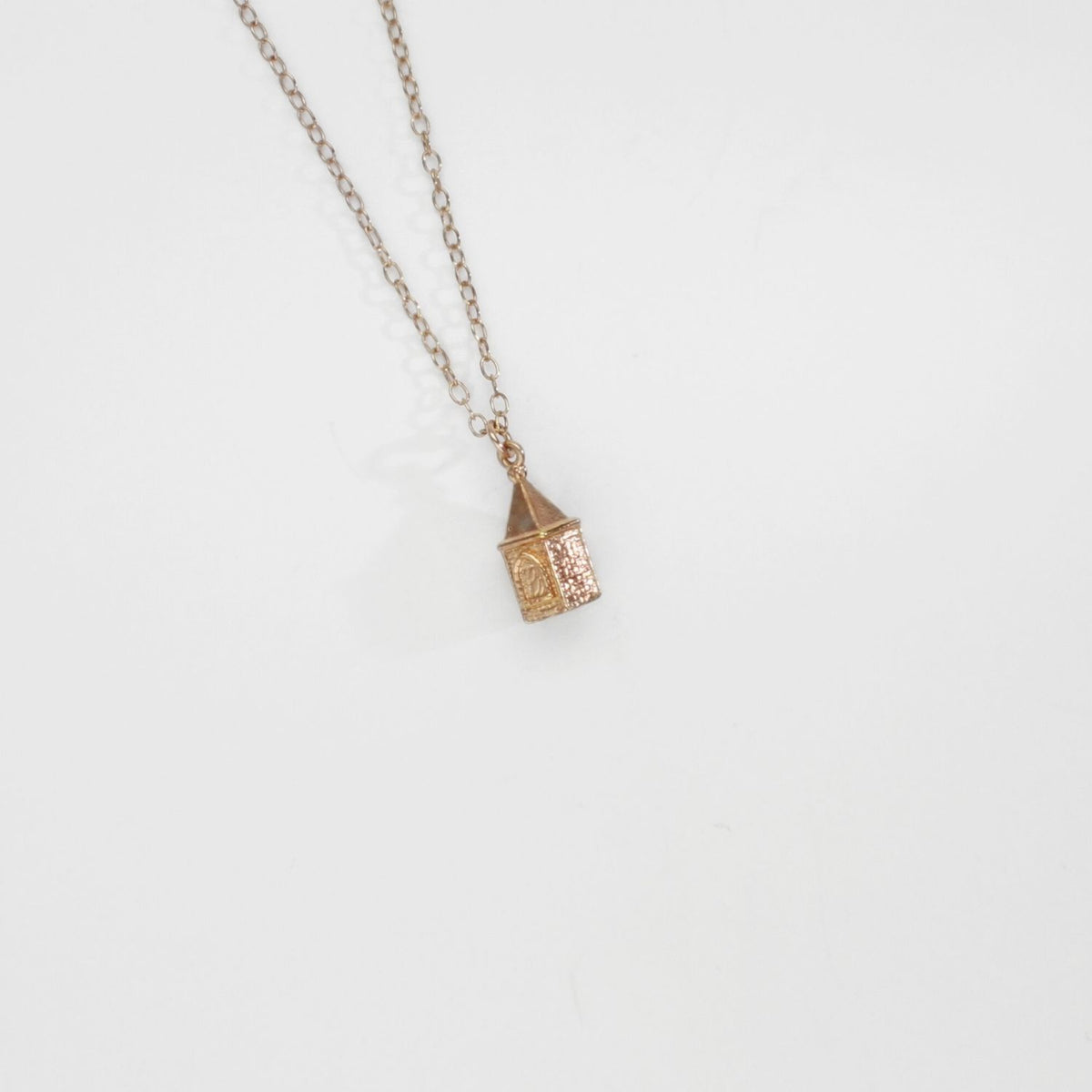 Rapunzel - Corner tower pendant silver rose gold plated by Katy Tromans