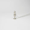 Silver bust pendant by Katy Tromans