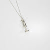 Silver bust pendant by Katy Tromans