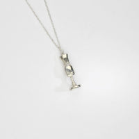 Silver bust pendant by Katy Tromans