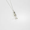 Silver bust pendant by Katy Tromans
