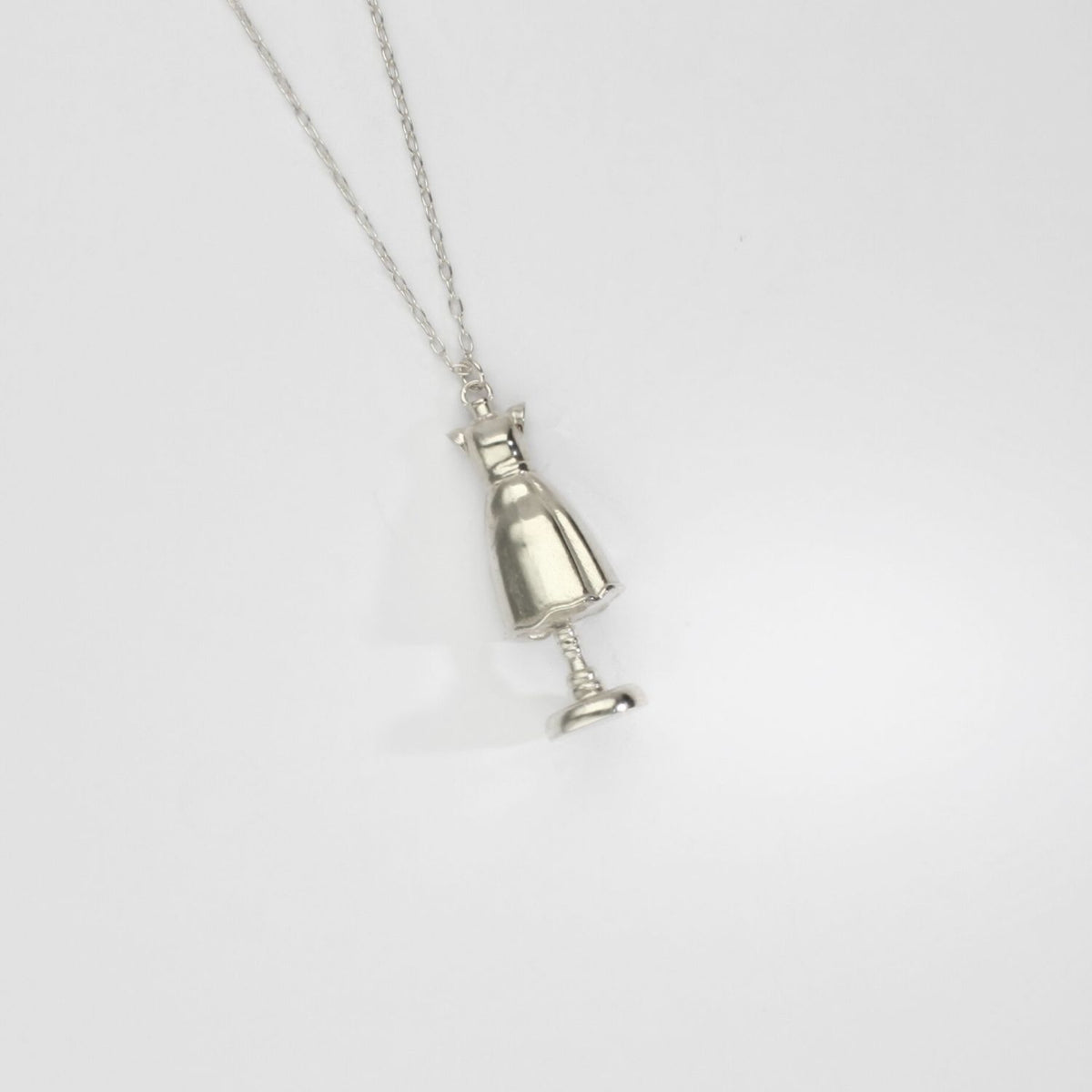 Silver dressmakers pendant 1 by Katy Tromans
