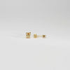 Cotton reels silver gold plated earrings by Katy Tromans
