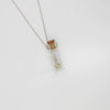 Glass Jar pendant with silver chain by Katy Tromans