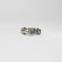 Jonah and the whale full set - silver ring and stand by Katy Tromans