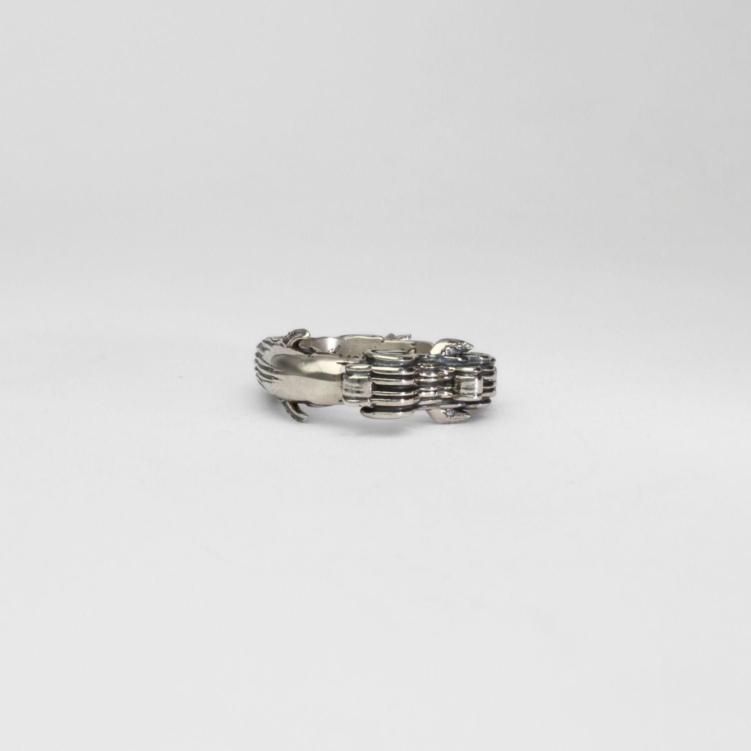 Jonah and the whale full set - silver ring and stand by Katy Tromans