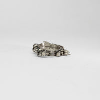 Jonah and the whale full set - silver ring and stand by Katy Tromans