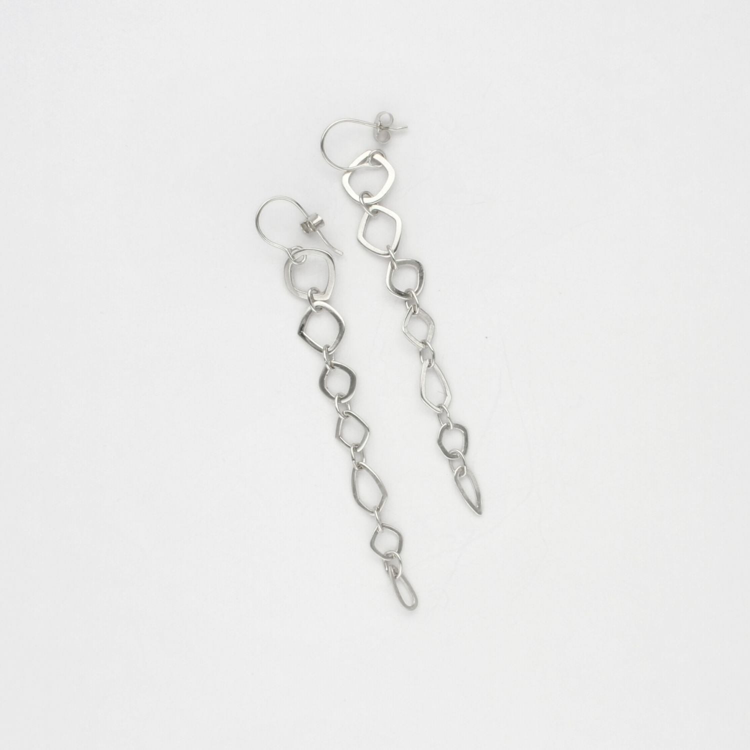 Neptunea 7 drop silver earrings by Karen Williams